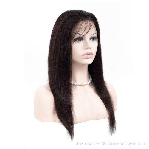 New Arrival Top Grade Wholesale Raw Virgin Unprocessed Human Hair 360 Frontal Lace Wig Brazilian Hair Swiss Lace Straight Wave
